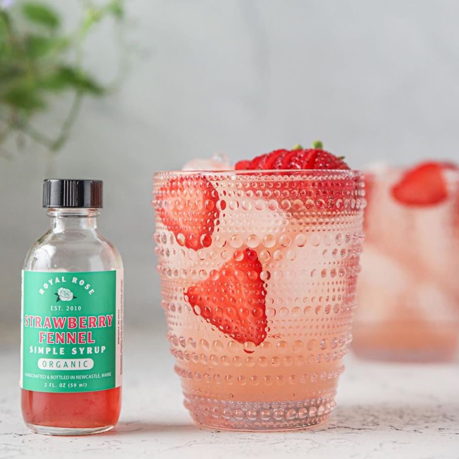 Strawberry Fennel Gin Fizz