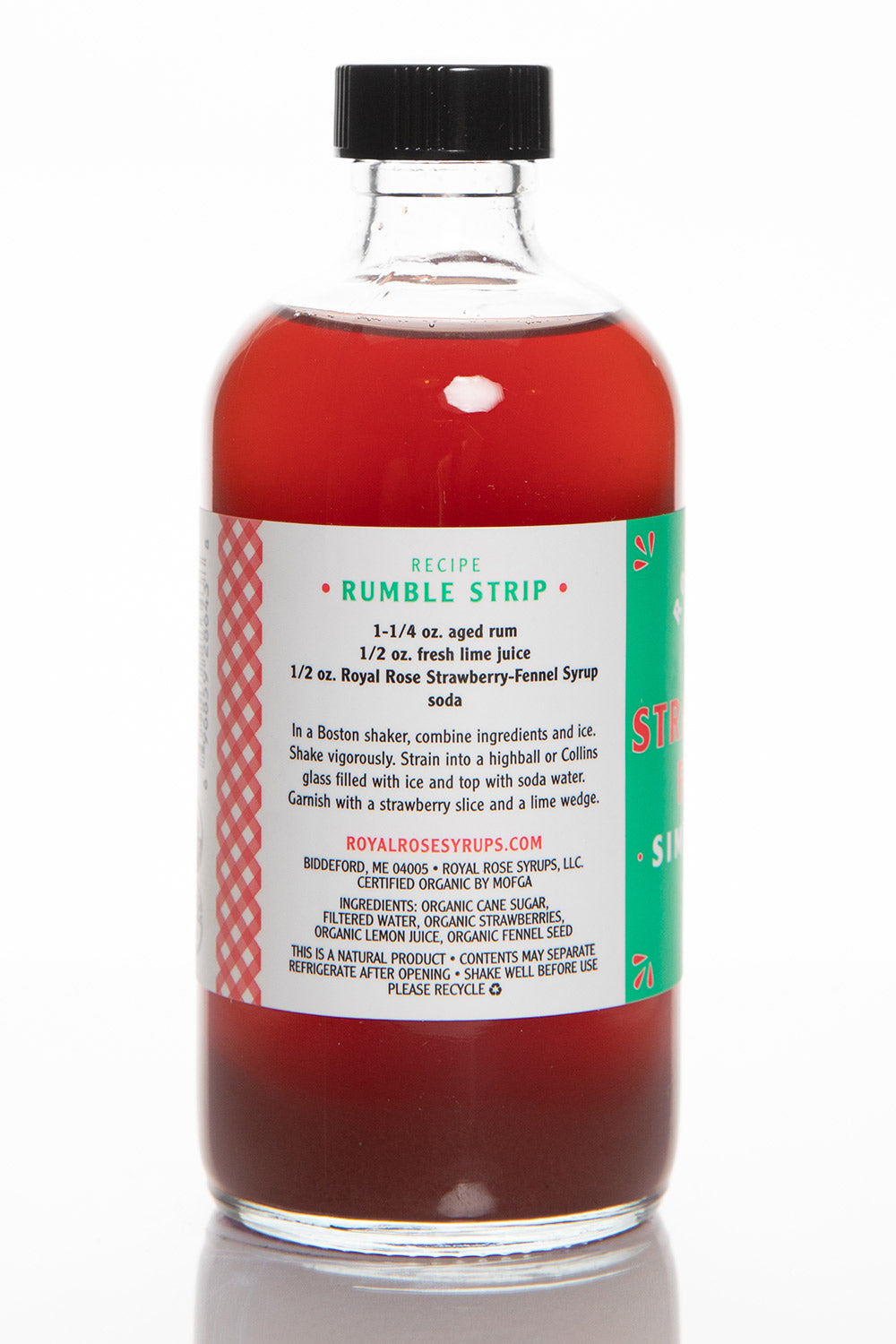 Strawberry Organic Simple Syrups – Royal Rose Syrups