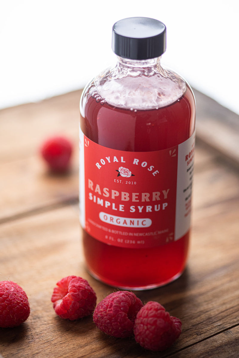 Raspberry Organic Simple Syrup – Royal Rose Syrups