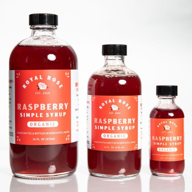 Raspberry Organic Simple Syrup – Royal Rose Syrups